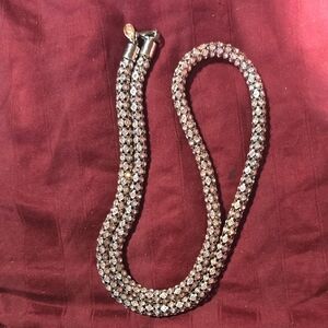 Kenneth Jay Lane Silver and Black Necklace